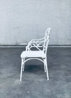 Calcutta Outdoor Armchair in Faux Bamboo by Hall Bradley for Brown Jordan, 1960s, Set of 4