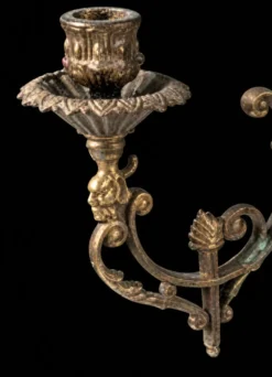 Candélabre ancien 4 feux – XIXe style néo-Renaissance