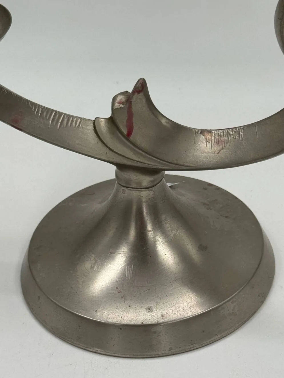 Candélabre vintage sculptural à deux lumières en forme d’oiseau