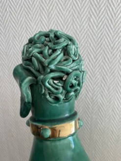 Caniche spaghetti en céramique mid-century