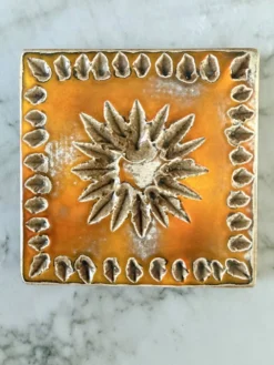 Carreau décoratif céramique 1950/1960 par la poterie Périgordine