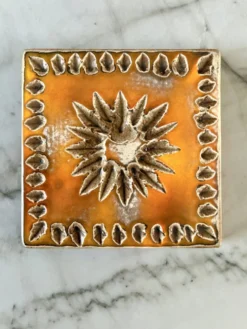 Carreau décoratif céramique 1950/1960 par la poterie Périgordine