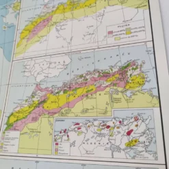Carte Afrique du Nord 1950