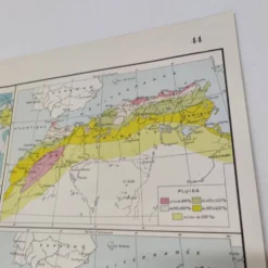 Carte Afrique du Nord 1950