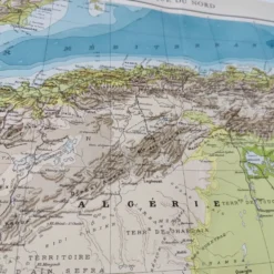 Carte Afrique du Nord 1950