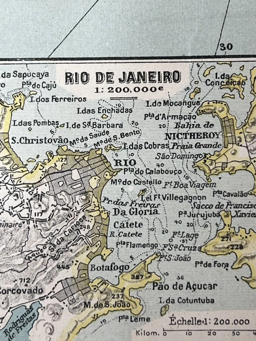Carte ancienne Amérique du Sud 67x54cm