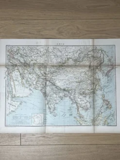 Carte ancienne Asie 69,5x52,5cm