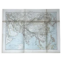 Carte ancienne Asie 69,5x52,5cm