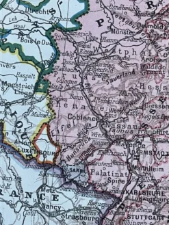 Carte ancienne de l'Allemagne - 20x29cm