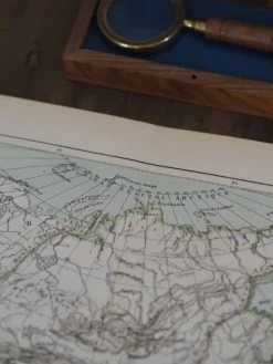 Carte ancienne de l’Asie 1887 – Carte géographique vintage