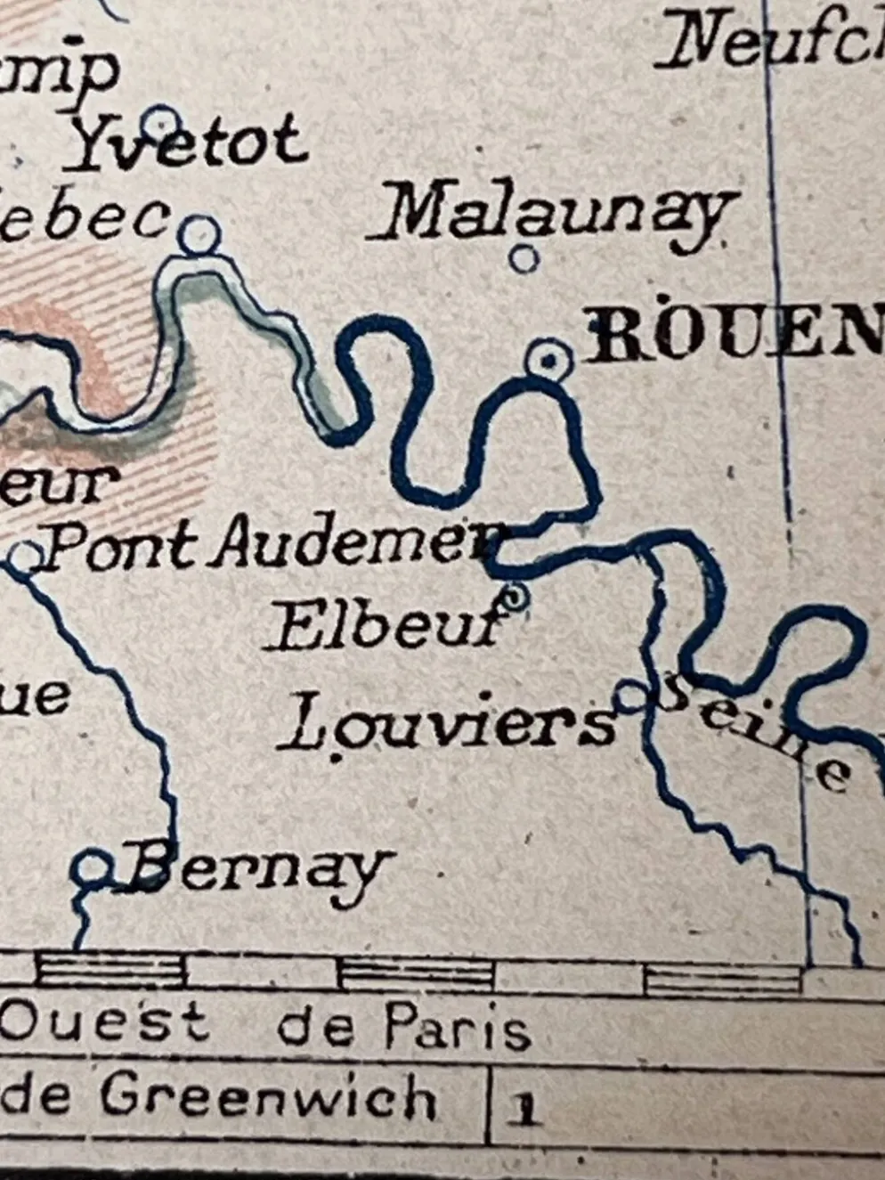 Carte ancienne Îles Britanniques 54x37cm