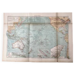 Carte ancienne Océanie 69x48cm