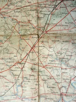 Carte Ancienne État-Major 1912 - Paris Beauvais Soissons Montmirail
