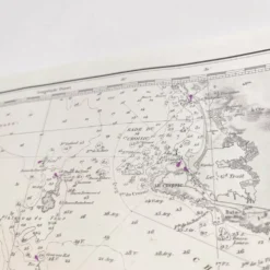Carte côte ouest France de Belle île à l’île D’Yeu