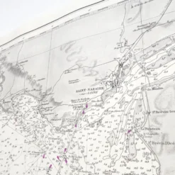 Carte côte ouest France de Belle île à l’île D’Yeu