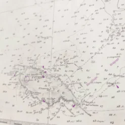 Carte côte ouest France de Belle île à l’île D’Yeu