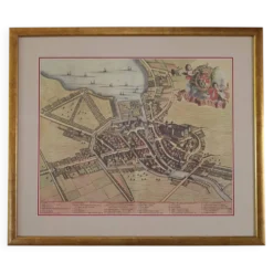 Carte d'Annecy. Reproduction 1682