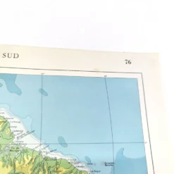 Carte de Amérique du Sud vintage de 1950