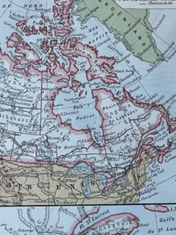 Carte de Canada - 20x29cm 1922