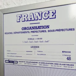 Carte de France administrative encadrée