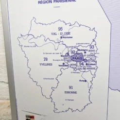 Carte de France administrative encadrée