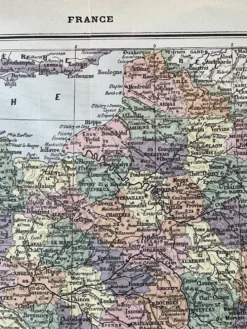 Carte de France - 1922 - 40x29cm