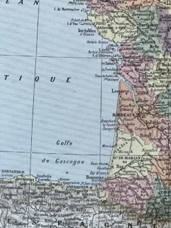 Carte de France - 1922 - 40x29cm