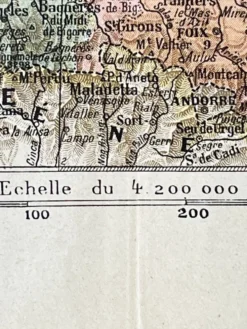 Carte de France - 1922 - 40x29cm