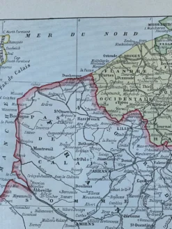 Carte de la Belgique - 20x29cm 1922