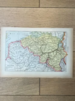 Carte de la Belgique - 20x29cm 1922
