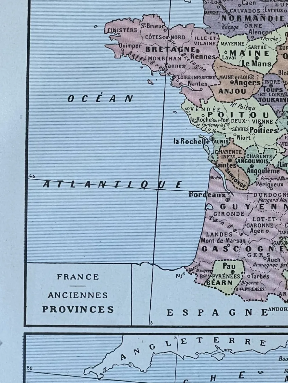 Carte de la France - 20x29cm