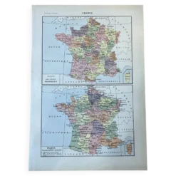 Carte de la France - 20x29cm