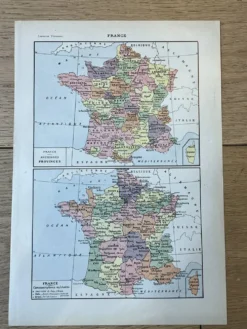 Carte de la France - 20x29cm