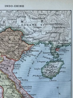 Carte de l'Indo-Chine - 20x29cm