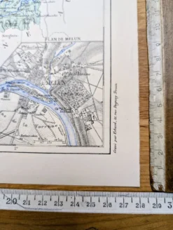 Carte de Seine-et-Marne, imprimée en 1883.