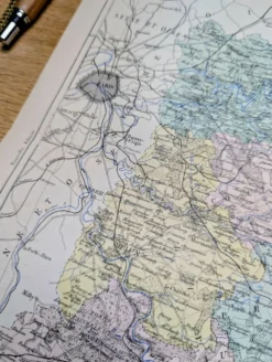 Carte de Seine-et-Marne, imprimée en 1883.