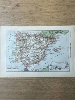 Carte d'Espagne - 20x29cm 1922