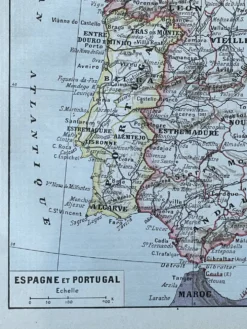 Carte d'Espagne - 20x29cm 1922
