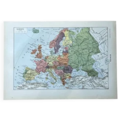 Carte d'Europe - 20x29cm