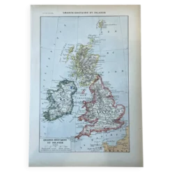 Carte Grande-Bretagne et Irlande - 20x29cm