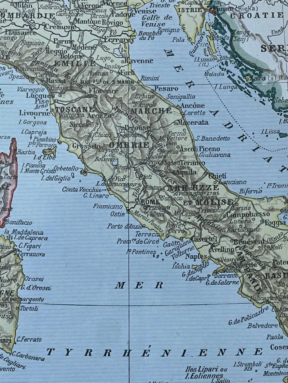 Carte Italie - 20x29cm