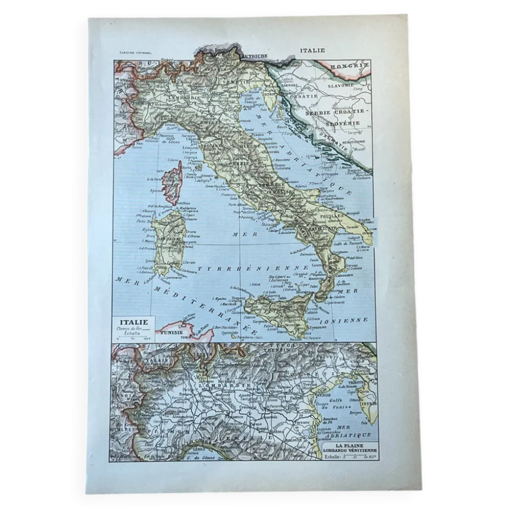 Carte Italie - 20x29cm