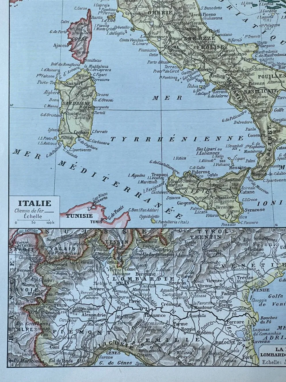 Carte Italie - 20x29cm
