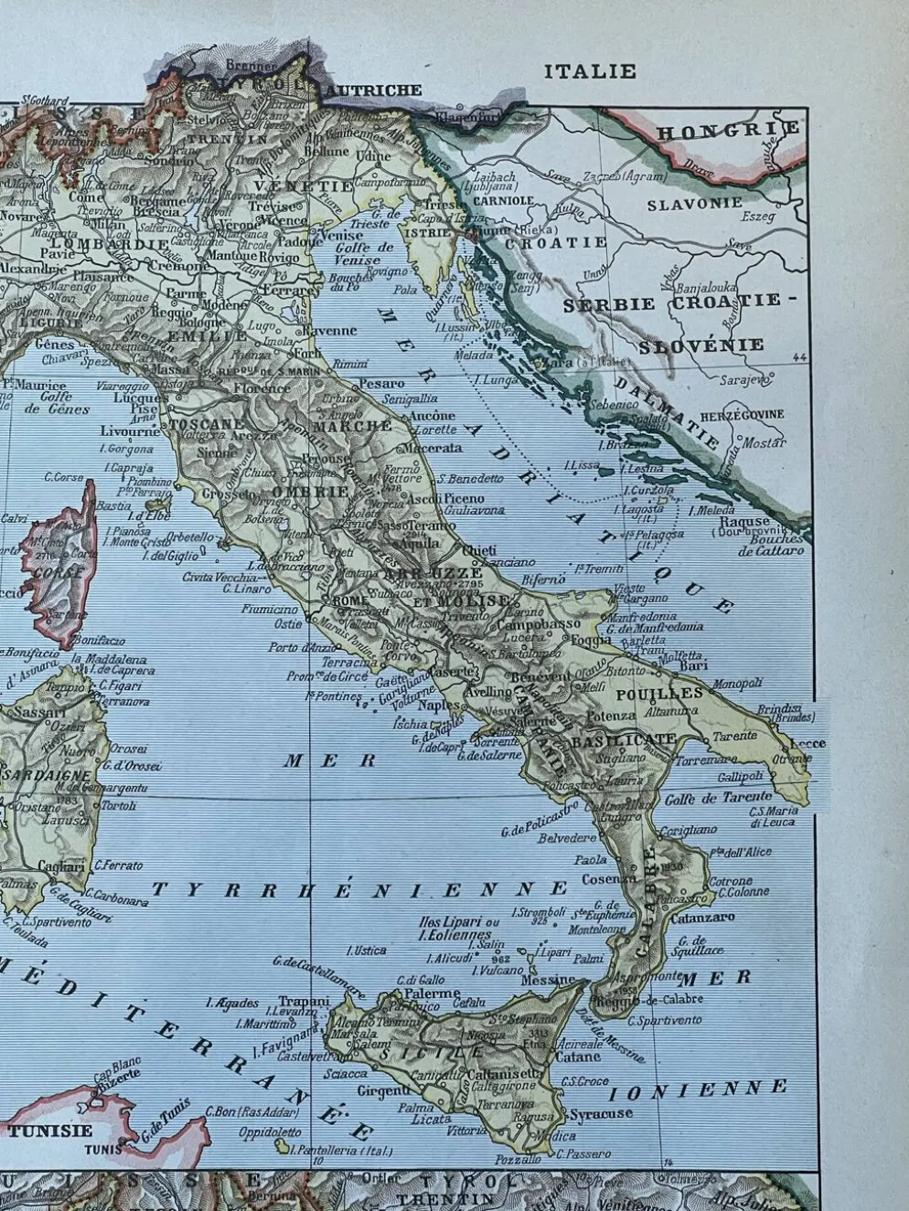 Carte Italie - 20x29cm