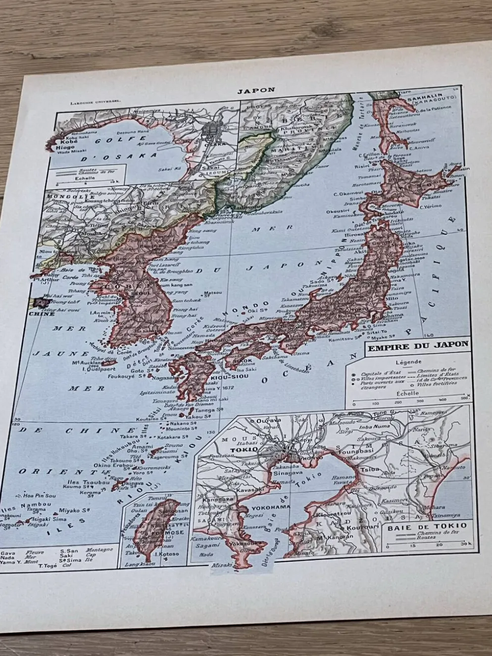 Carte Japon - 20x29cm