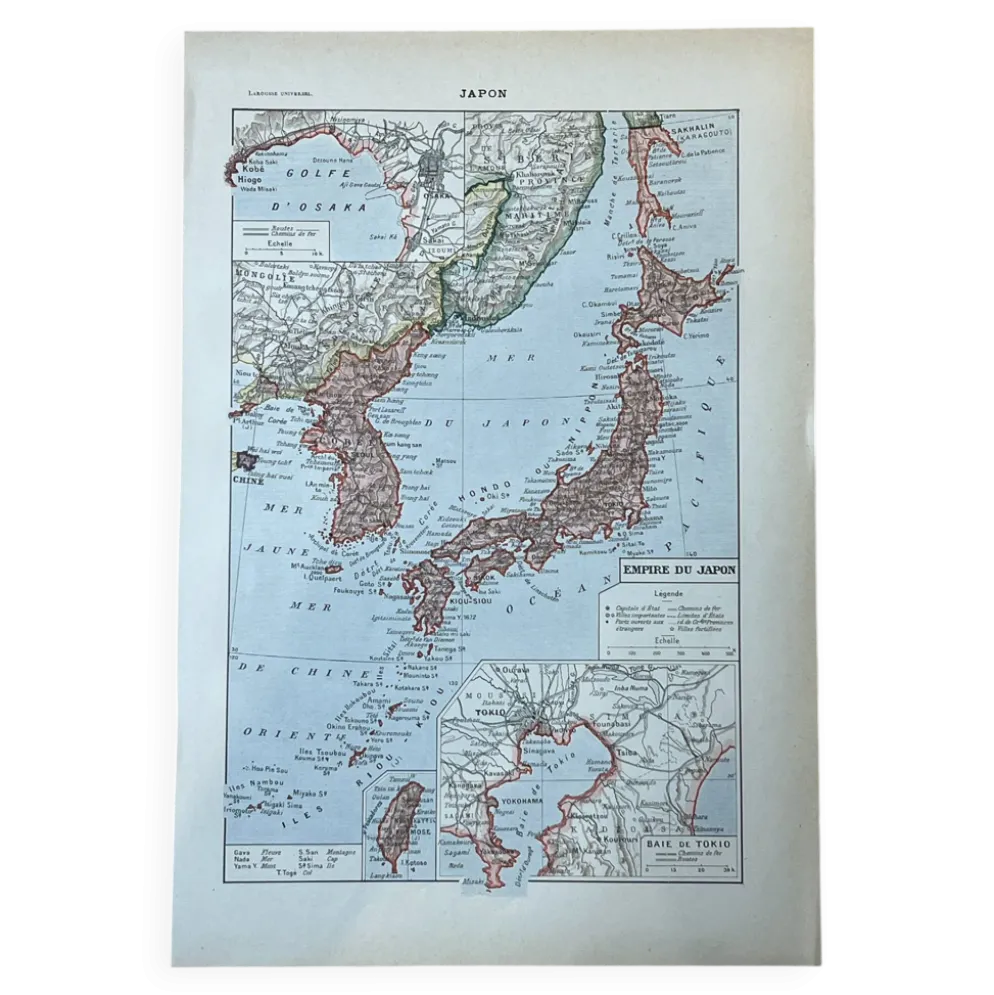 Carte Japon - 20x29cm