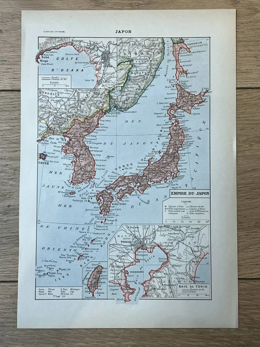 Carte Japon - 20x29cm