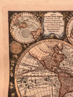 Carte, mappemonde, planisphère ancien