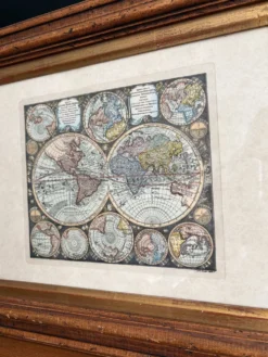 Carte, mappemonde, planisphère ancien