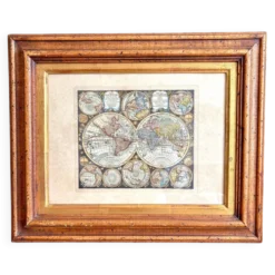 Carte, mappemonde, planisphère ancien